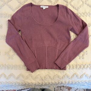 And Now This Mauve Sweater